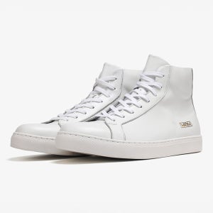 남자 하이탑 부츠 스니커즈 2E 4E 와이드 화이트 퓨리티 PRT-HT-01