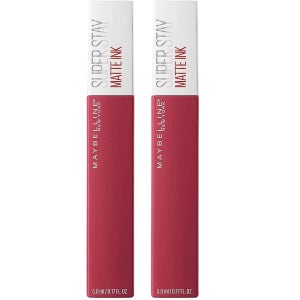 MAYBELLINE 메이블린 슈퍼스테이 매트 잉크 롱래스팅 리퀴드 립스틱 80 룰러 2개