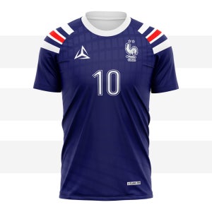 축구 유럽 프랑스 모티브 커스텀 디자인 홈 유니폼 납기 7일