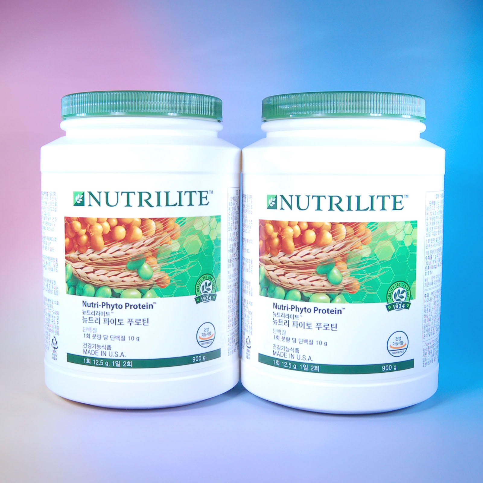 1+1 암웨이 <b>프로틴</b> 용량UP 뉴트리 <b>파이토</b> 푸로틴 900g 신제품 2개