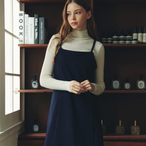 [제로스트릿][윈터ver] 제니 뷔스티에 원피스 [WINTER] JENNY BUSTIER ONEPIECE / NAVY