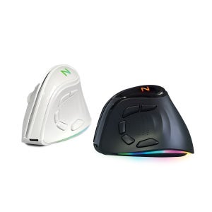 엔보우 무선 버티컬 2채널 블루투스마우스 NG09 인체공학 손목보호 무소음 RGB