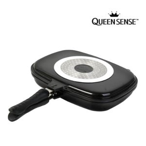 퀸센스 디오 IH 인덕션 양면팬 상하분리 생선구이 군고구마 후라이팬