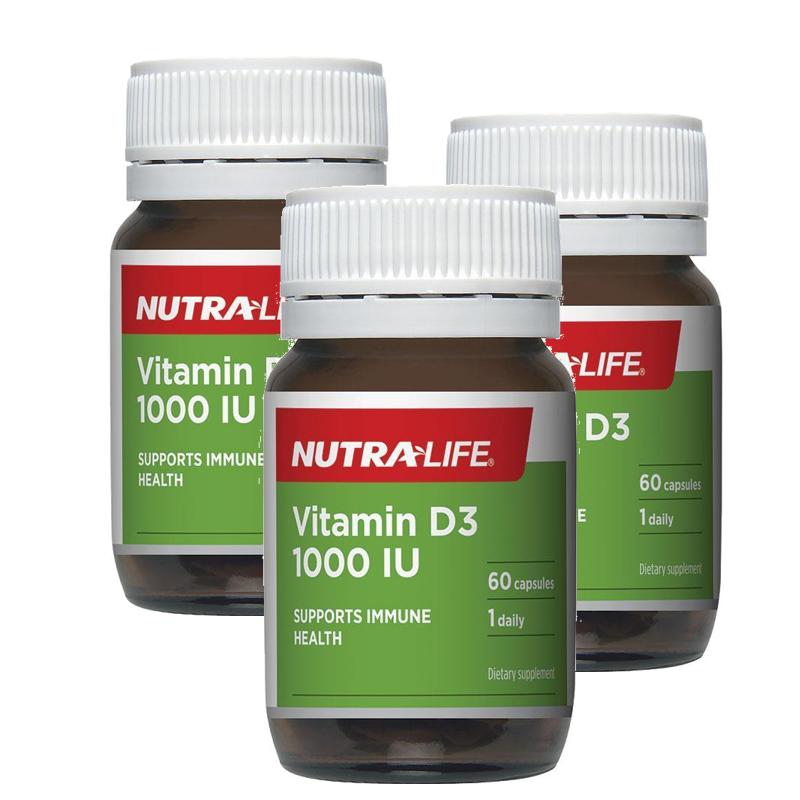 뉴트라라이프 <b>비타민D3</b> 1000IU 60정 3개 NutraLife <b>Vitamin D3</b>
