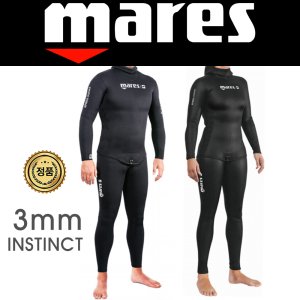 마레스 인스팅트 슈트 스킨 스쿠버 프리 다이빙 슈트 3mm 열대 바다용 잠수복