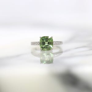 미얀마 페리도트 반지 (애플그린)