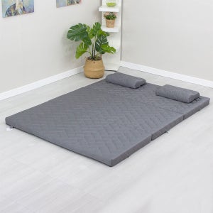 슬립쿠 에어 코일 3단 접이식 매트리스 바닥 침대 접는 매트릭스 슈퍼싱글 두께 6cm 매트