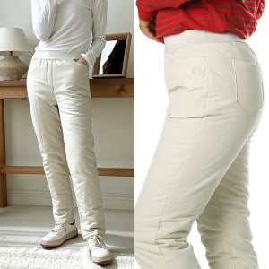 MOLEX 모렉스 여성 겨울 스판 패딩 바지 방한복 밴딩 고무줄 솜 팬츠 88 99