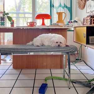 카페의자 세스카 2인 하운드체크 인테리어 식탁벤치 피아노 긴의자