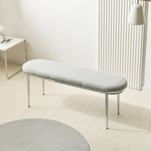 가구로드 세스카벤치 그레이 식탁 2인 벤치의자 미드센추리 긴의자 거실 화장대 인테리어