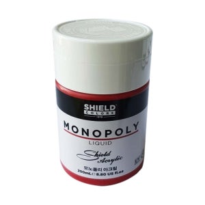 쉴드 아크릭 칼라 모노폴리 물감 250ml 616 차이니스레드