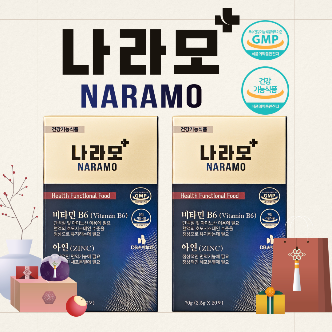 나라모 본사직영 비오틴 맥주효모 판토텐산 20포, 9개