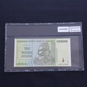 짐바브웨 2008년 10조달러지폐 1장 (완전 미사용) (지폐 일련번호는 랜덤으로 발송합니다) 10-4