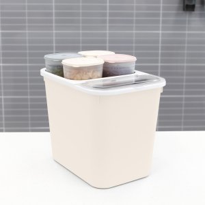 마카롱 쌀통 16Kg+다용도 잡곡통 900ml 4개