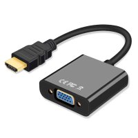 HDMI to VGA RGB D-SUB 변환 컨버터 젠더 듀얼 모니터 연결 잭