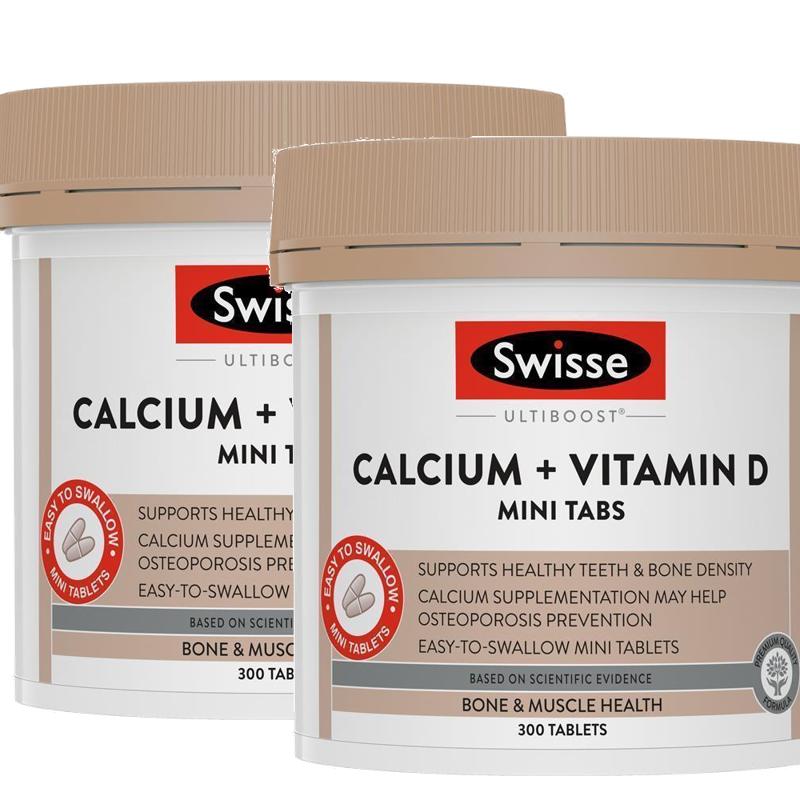 <b>스위스 칼슘</b> 비타민3 미니타블렛 300정 2개 Swisse Calcium Vitamin D Mini Tablets