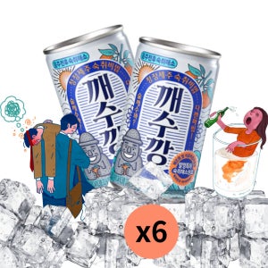 깨수깡 160ml x 6캔 숙취해소제 특허원료 아세트알데하이드 농도감소
