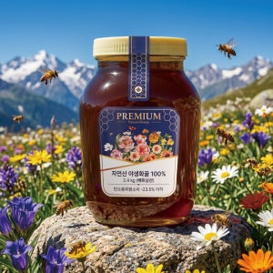 다정이네 천연벌꿀 생꿀 2.4kg 베트남 고산지대 토종꿀 야생화꿀
