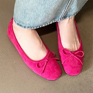 리본플랫 여성 발편한 발레리나 플랫 슈즈 단화 구두