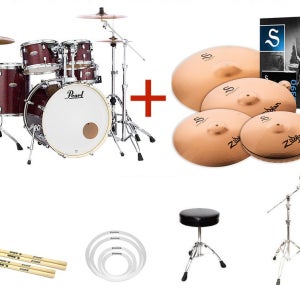 펄 디케이드 메이플 드럼 세트, 질젼 S390 심벌 패키지 / Pearl, Zildjian