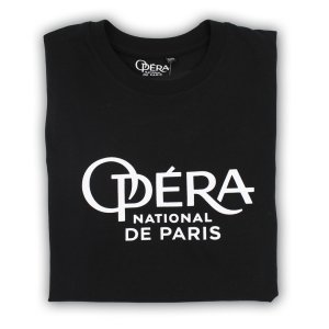 [Opéra National de Paris / 파리 오페라 발레단 기념품] 로고 프린트 반팔 티셔츠 / Tshirt - Black - Opera National de Paris