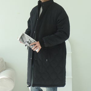 남자롱패딩 오버핏 깔깔이 누빔 점퍼 남자 패딩