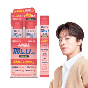 종근당 깨노니 스틱 18gx10포 1박스 숙취해소제 납작복숭아맛