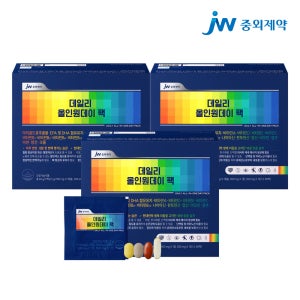 [3개월] JW중외제약 데일리 올인원데이 팩 끌올팩 종합 비타민 영양제 2g 30포, 3개