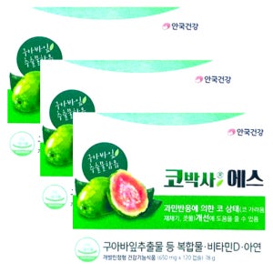 안국건강 코박사 에스 650mg x 120캡슐 x 3박스 3개월분
