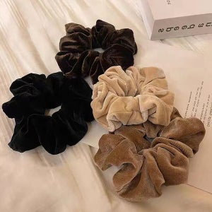 벨벳슈슈 4Color 곱창밴드 헤어슈슈 머리끈