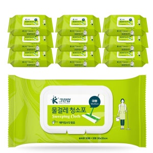 K크린업 물걸레청소포 대형30매 10개입