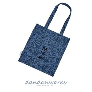 캐리 숄더백 Denim blue Leopard