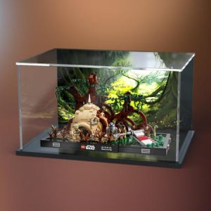 레고 75330 스타워즈 대고바 제다이 훈련 디오라마 아크릴 디스플레이 케이스 장식장 진열장