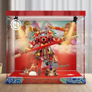 레고 손오공 80012 몽키 킹의 워리어 로봇 아크릴 디스플레이 케이스 장식장 진열장