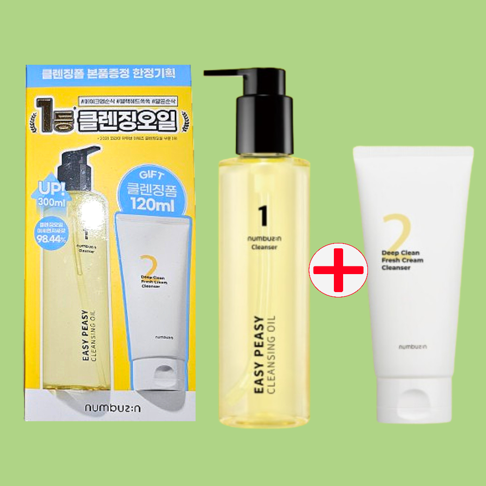 넘버즈인 1번 말끔 순삭 클렌징오일 300ml (+클렌징폼 120ml)