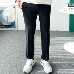 28-41 남자 기모 바지 링클프리 본딩 스판 겨울 슬랙스 빅 사이즈