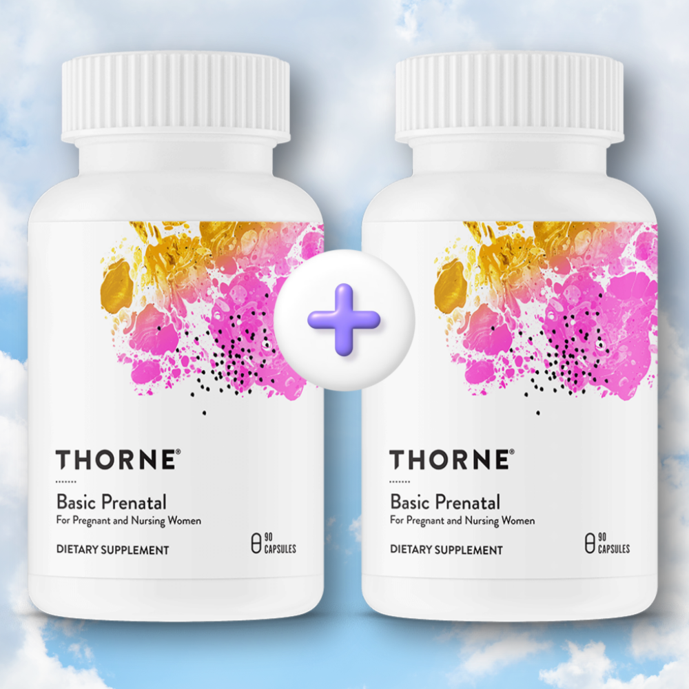 1+1 쏜리서치 <b>베이직 프리네이탈</b> 90캡슐 2병 기초영양소 종합비타민 프레나탈