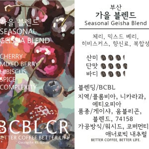 BCBL 시즈널 원두 - 가을 블렌드 (100g)