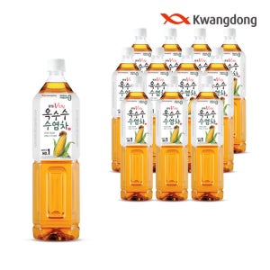 [광동 직영] 옥수수수염차 1.5L 6개+6개 (유.무라벨 랜덤)