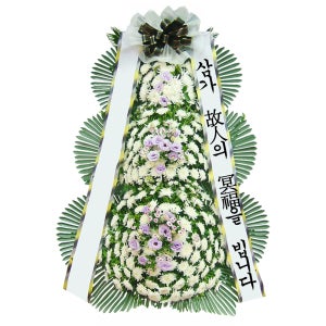 청주 근조화환 특대3단 퍼플 장례식조화 장례식