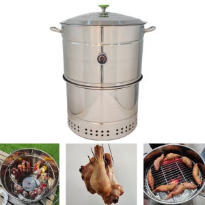 스테인리스 훈제 항아리 바베큐 삼겹살 꼬치 화로구이 캠핑 대형