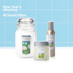 [슈퍼적립] 재구매템 양키캔들 홈케어 BEST 클린코튼 향기 3세트 (캔들+스피어스+룸스프레이) /봄청소 뽀송향기