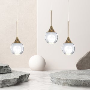 가본조명 LED 루니볼 3등 팬던트 30W 식탁 포인트 팬던트