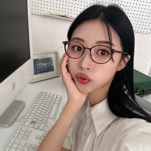 파란호박305 작은 얼굴용 어린이 안경 블루라이트 차단 시력보호 자외선 전자파 차단 안경테