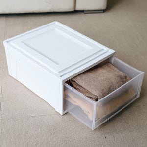 아이리스 코리아 수납 정리함 플라스틱 투명 옷장 서랍형 플라스틱 옷장 서랍형 수납 리빙 박스 BC-500 1+1