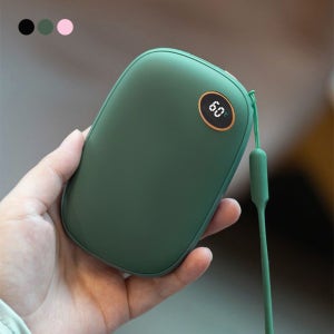 충전식 전기 손난로 대용량 10000mAh 쾌속 양면발열 휴대용 핫팩 LED 온도표시