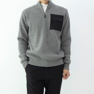 남성골프방풍니트 남자겨울골프상의 방풍스웨터 CHESTPOCKETKNIT