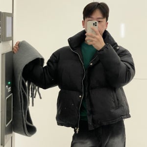 투웨이 마이크로화이버 패딩 two-way microfibre padded coat