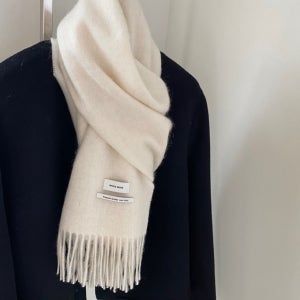 [아이메르]울100 가벼운 머플러/겨울 레이어드 숄 머플러 수술 부드러운 목도리