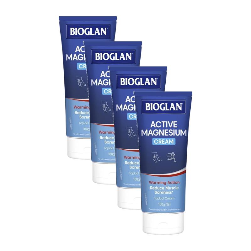 호주직구 Bioglan <b>바이오글랜</b> 액티브 마그네슘 크림 100g 4팩
